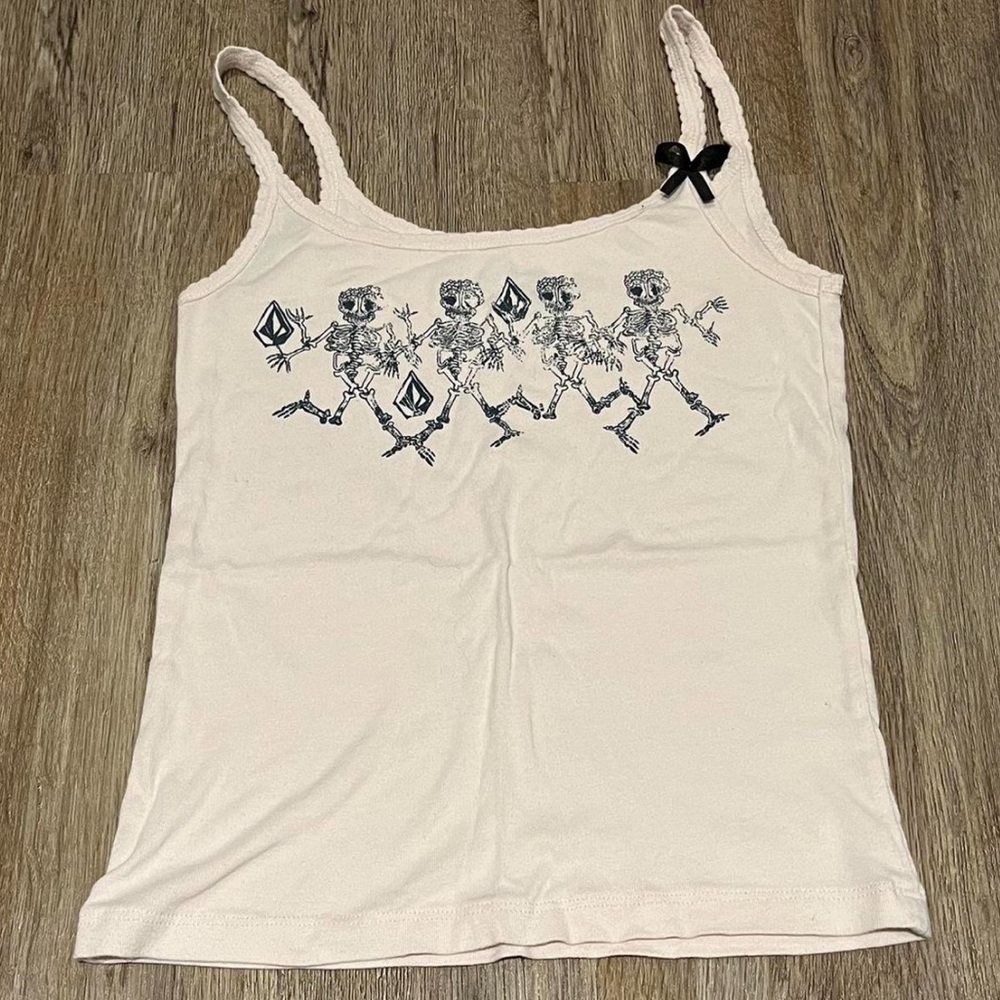 baby pink skeleton design baby tank top